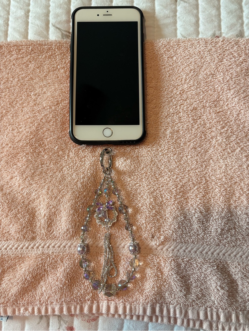 Pastel Pink & Purple Travel Doll Keychain Charm - Cute Accessory